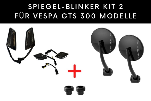 Spiegel-Blinker Kit 2 für Vespa GTS 300 Modelle
